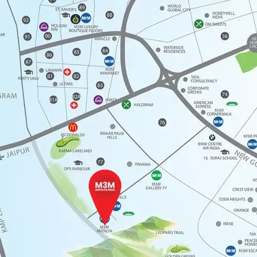 M3M Antalya Hills location