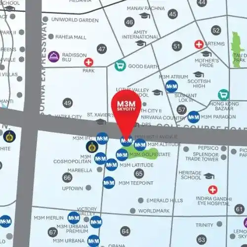 m3m Skycity location